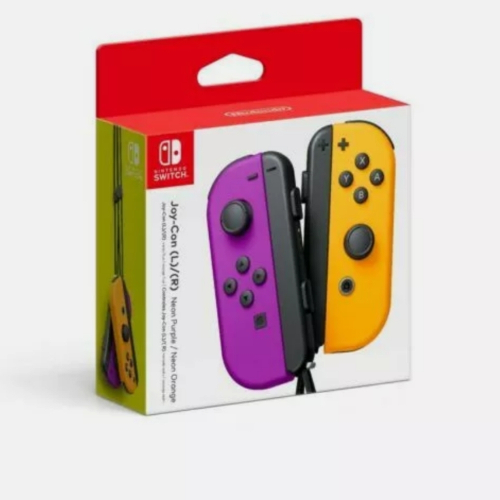 Ninetendo Joycons Purple and Orange